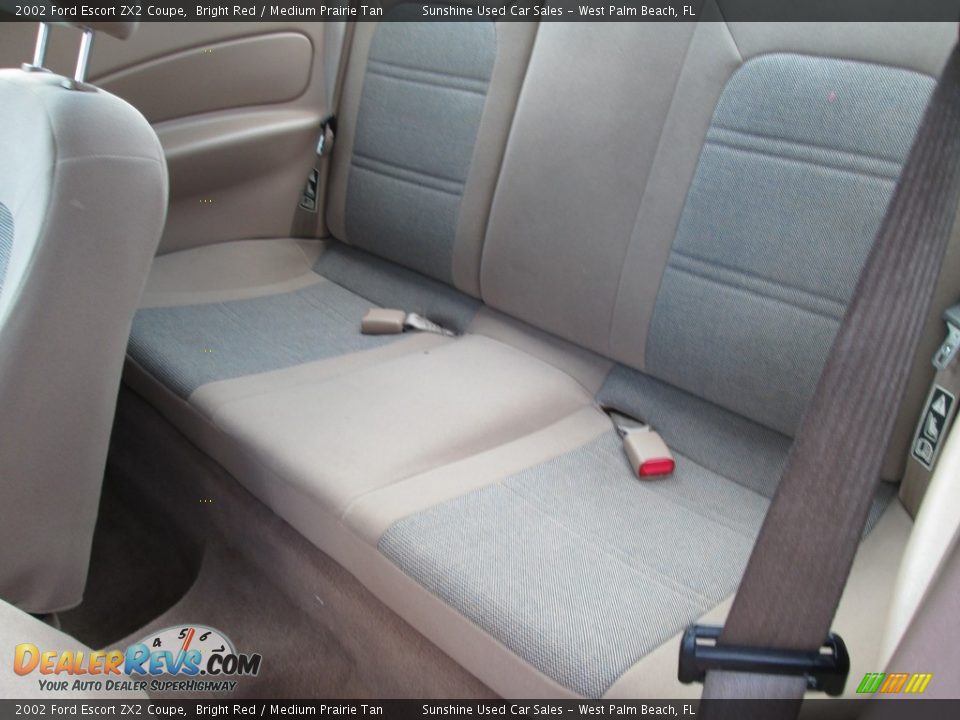 2002 Ford Escort ZX2 Coupe Bright Red / Medium Prairie Tan Photo #12