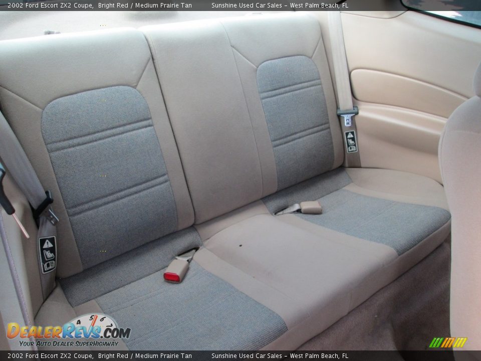 2002 Ford Escort ZX2 Coupe Bright Red / Medium Prairie Tan Photo #16