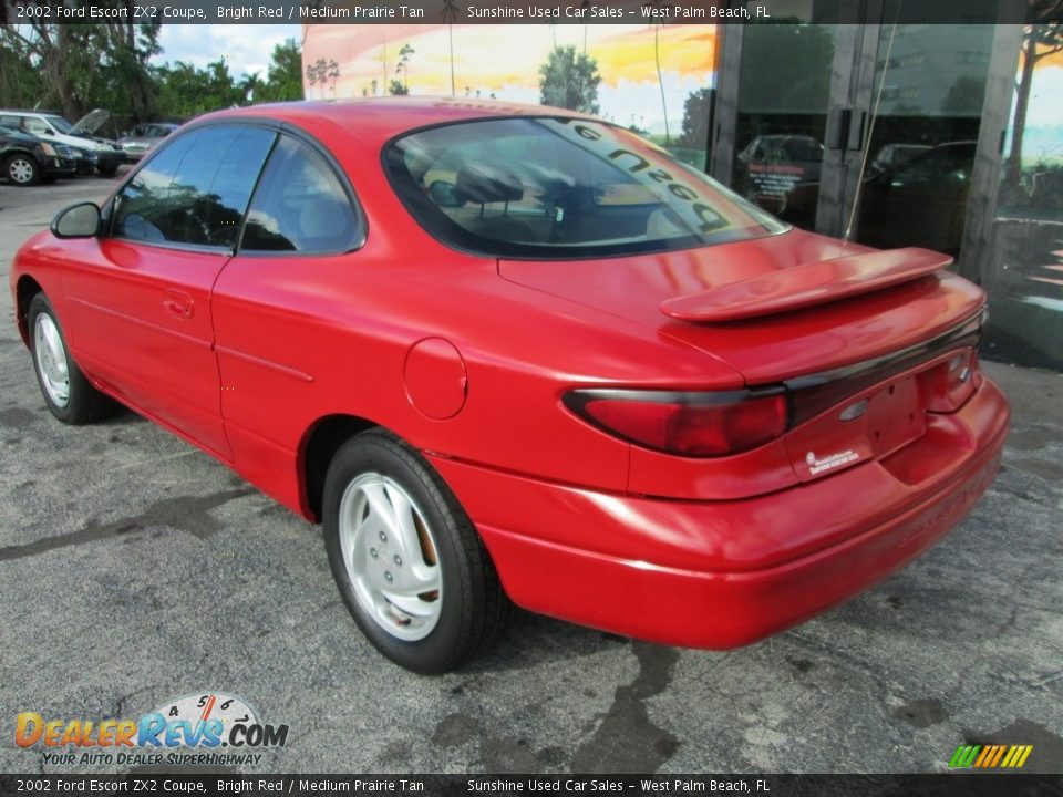 2002 Ford Escort ZX2 Coupe Bright Red / Medium Prairie Tan Photo #18