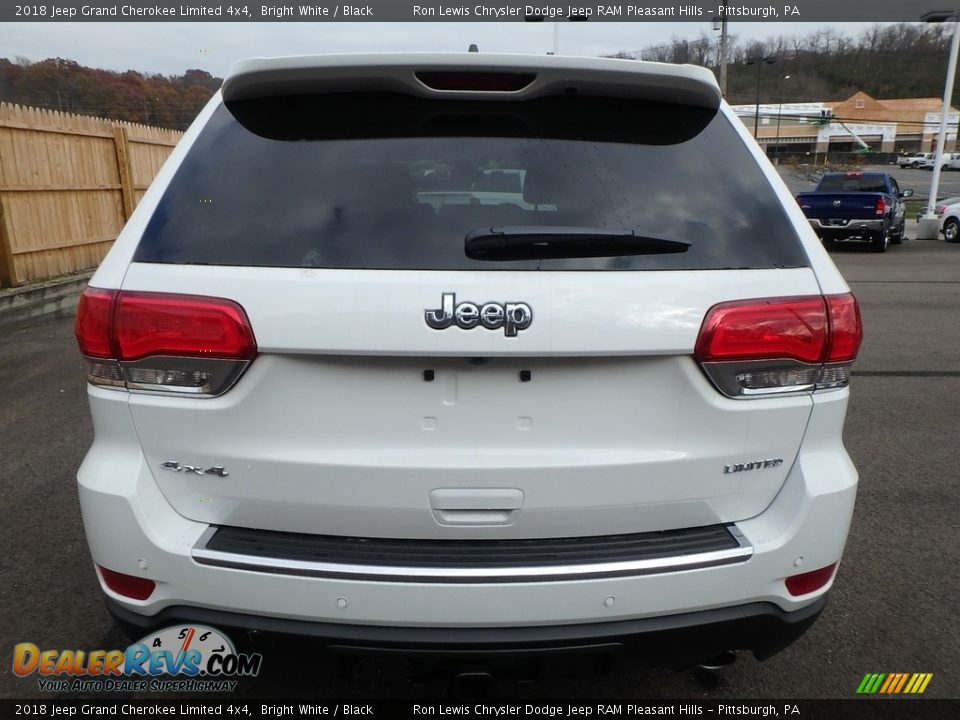 2018 Jeep Grand Cherokee Limited 4x4 Bright White / Black Photo #4