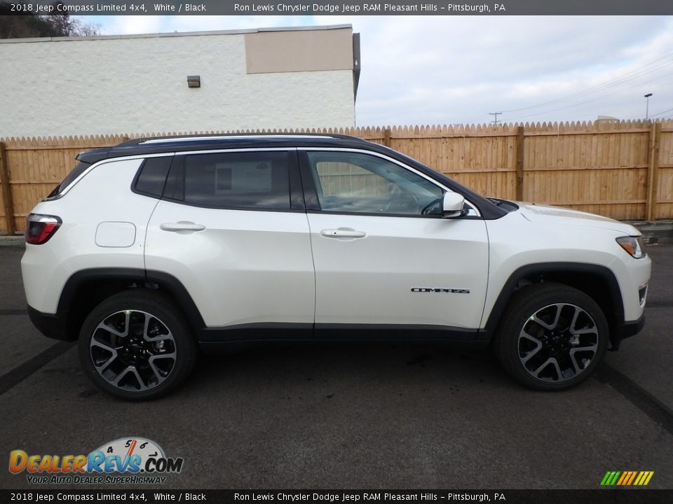 2018 Jeep Compass Limited 4x4 White / Black Photo #6
