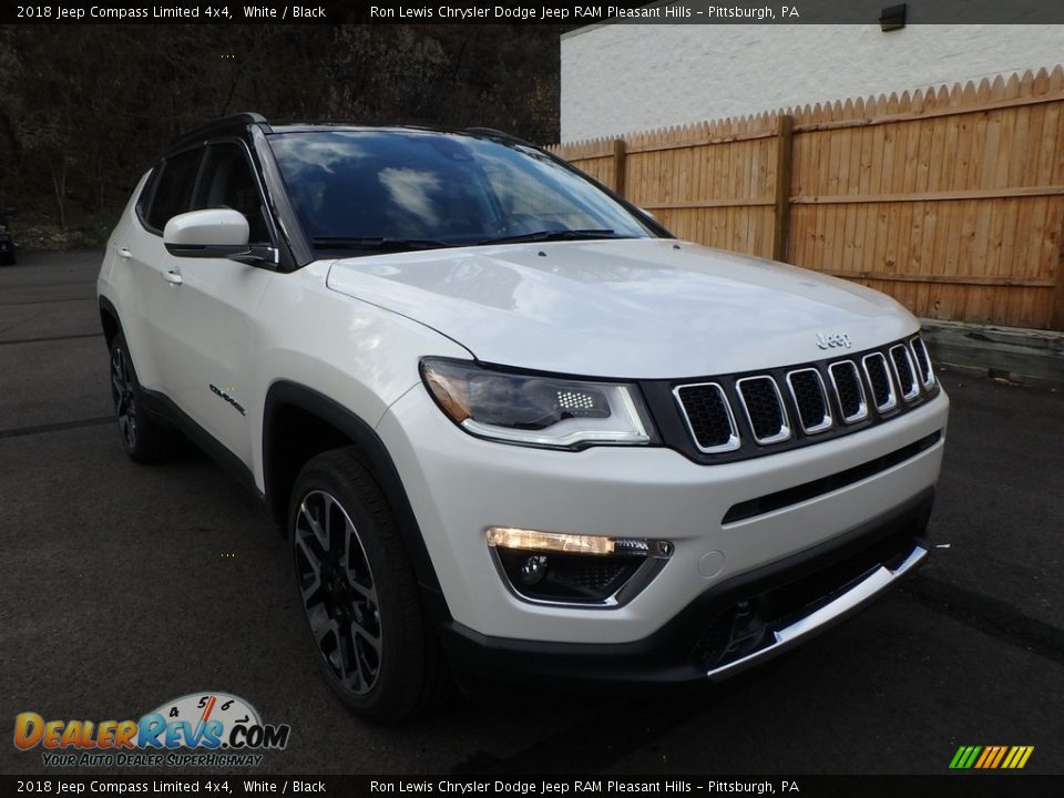 2018 Jeep Compass Limited 4x4 White / Black Photo #7