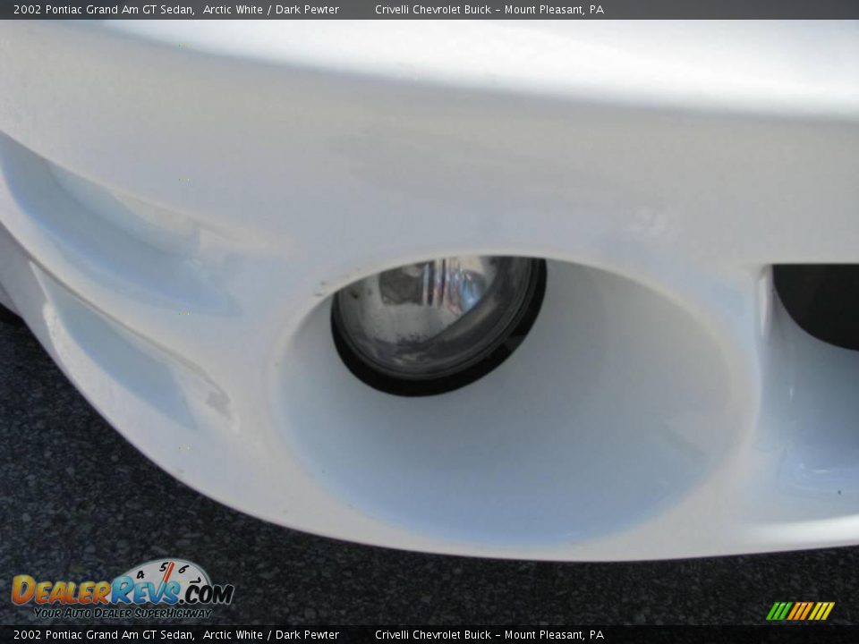 2002 Pontiac Grand Am GT Sedan Arctic White / Dark Pewter Photo #9
