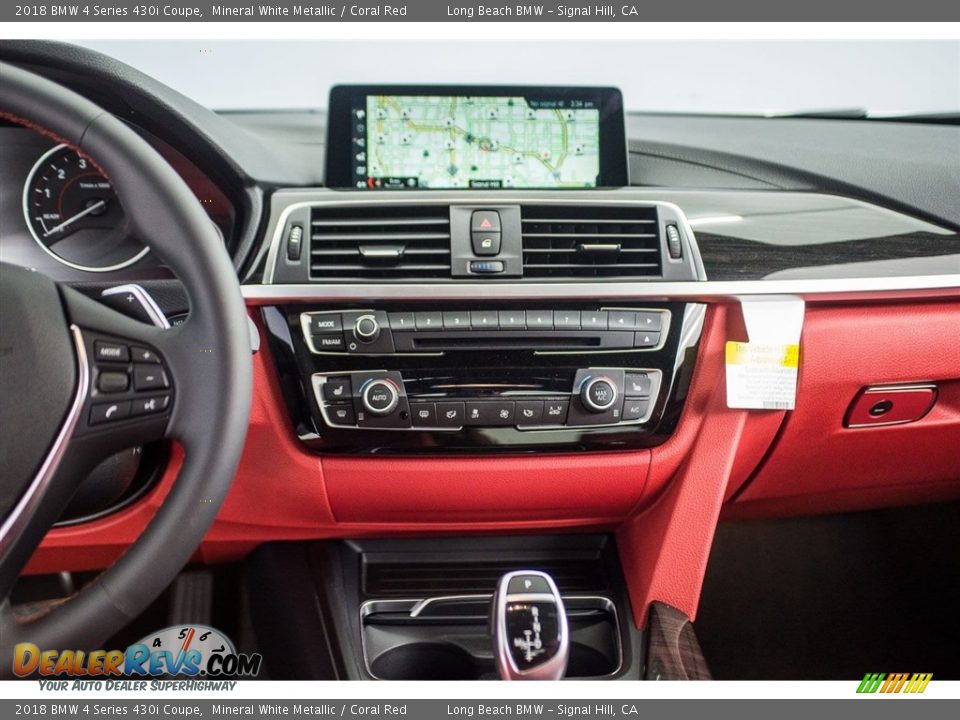 2018 BMW 4 Series 430i Coupe Mineral White Metallic / Coral Red Photo #5