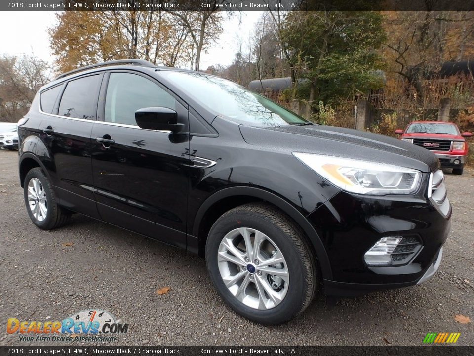 2018 Ford Escape SEL 4WD Shadow Black / Charcoal Black Photo #9