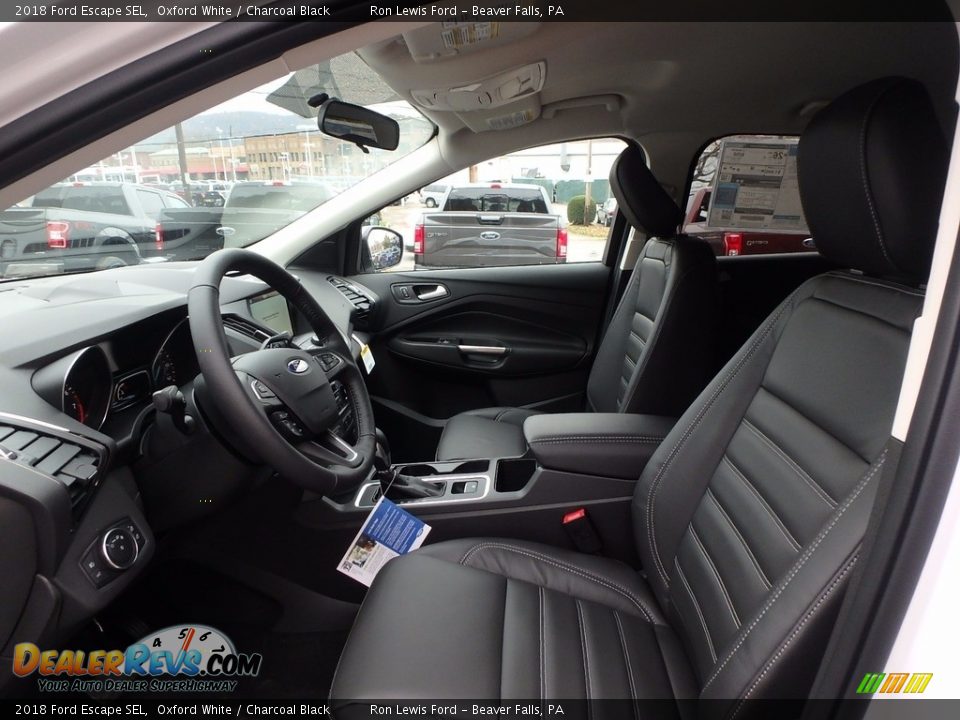 Charcoal Black Interior - 2018 Ford Escape SEL Photo #11