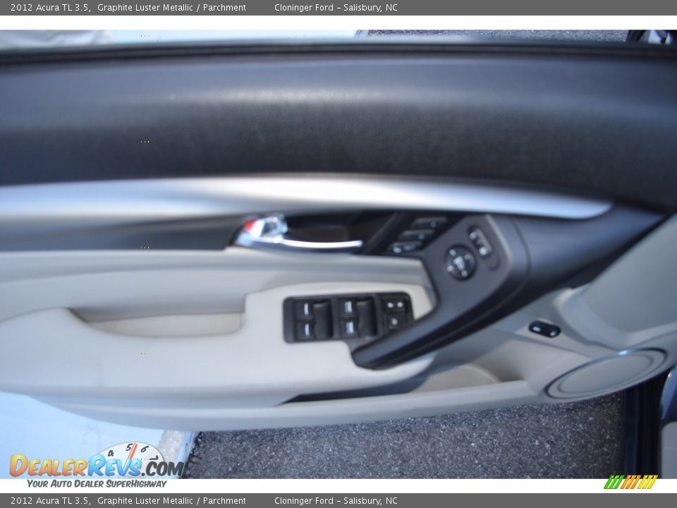 2012 Acura TL 3.5 Graphite Luster Metallic / Parchment Photo #7