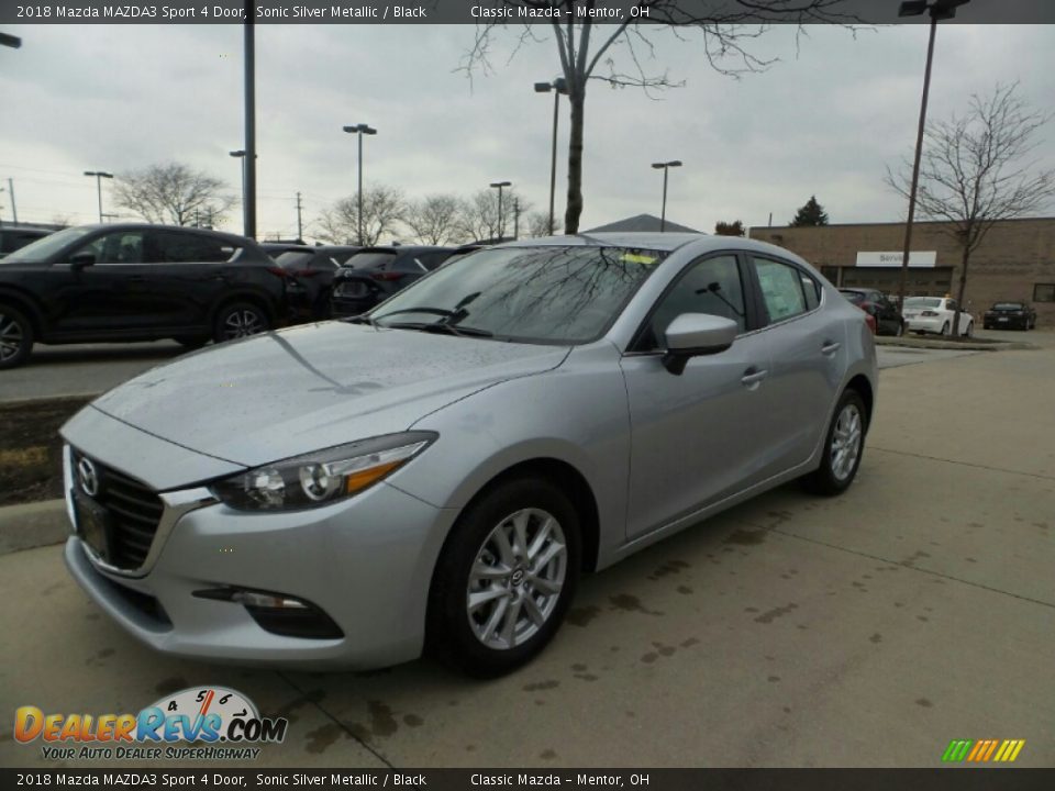 2018 Mazda MAZDA3 Sport 4 Door Sonic Silver Metallic / Black Photo #1