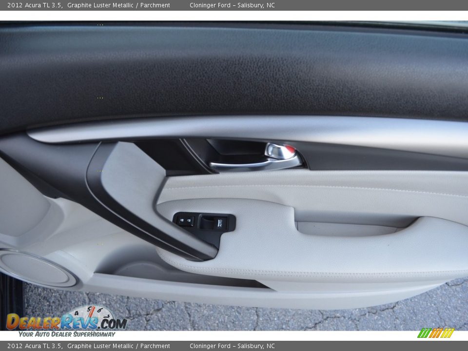 2012 Acura TL 3.5 Graphite Luster Metallic / Parchment Photo #14