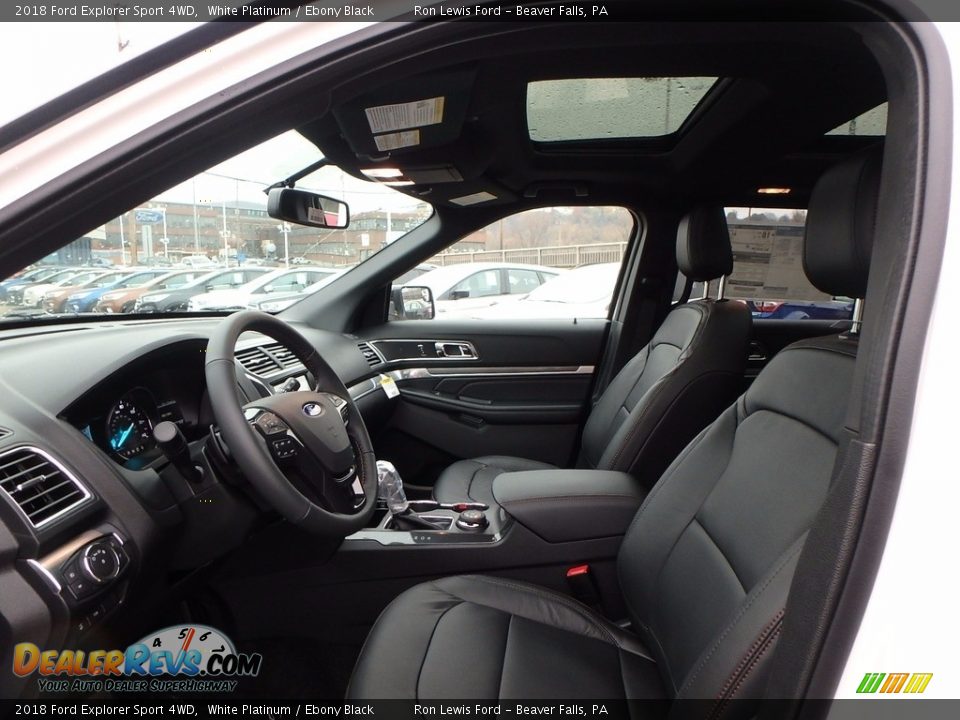 Front Seat of 2018 Ford Explorer Sport 4WD Photo #10