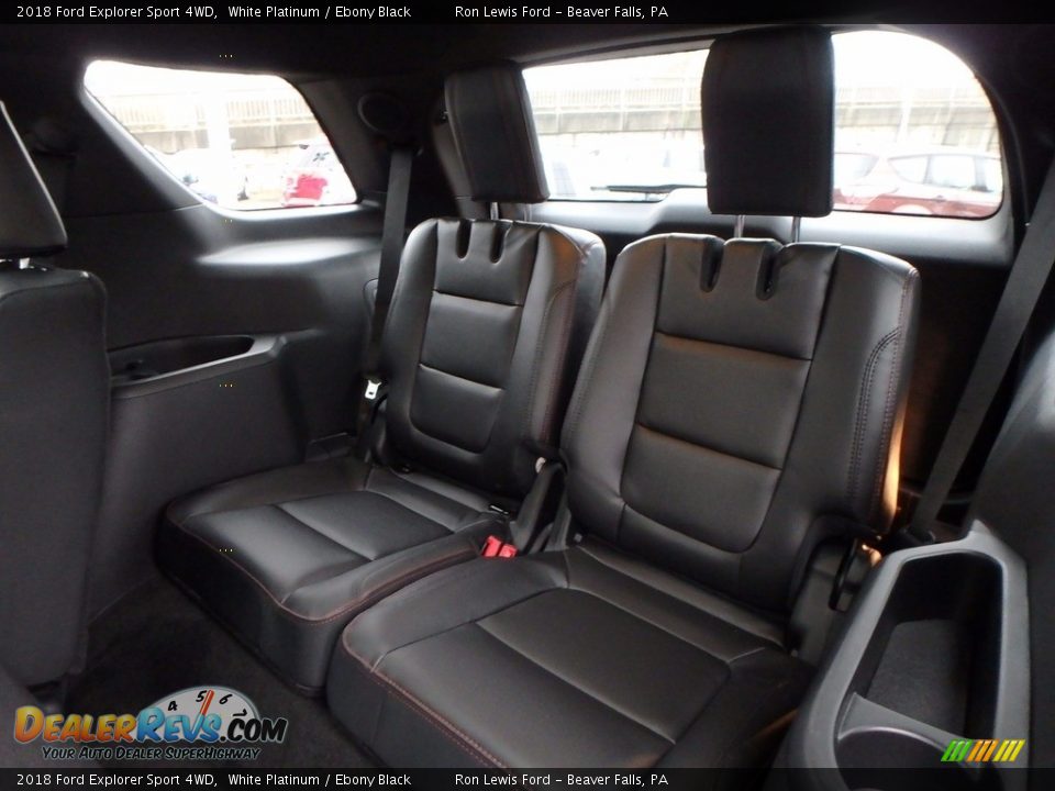 Rear Seat of 2018 Ford Explorer Sport 4WD Photo #12