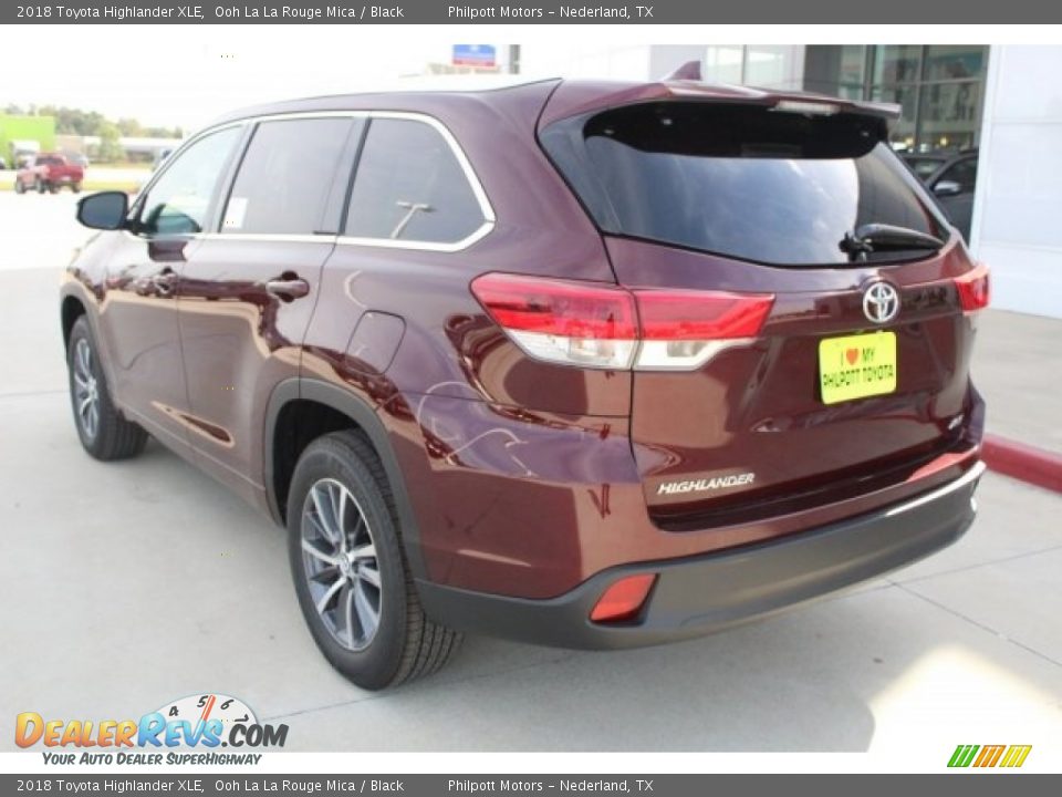 2018 Toyota Highlander XLE Ooh La La Rouge Mica / Black Photo #5