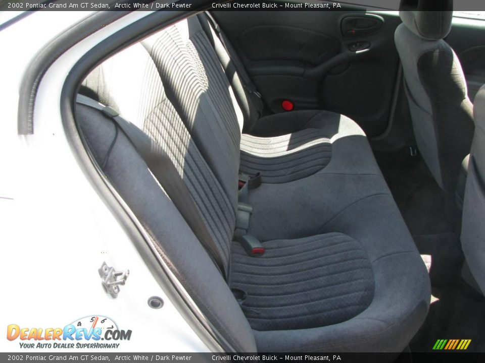 2002 Pontiac Grand Am GT Sedan Arctic White / Dark Pewter Photo #23