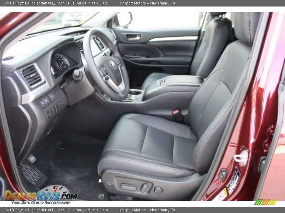 2018 Toyota Highlander XLE Ooh La La Rouge Mica / Black Photo #10