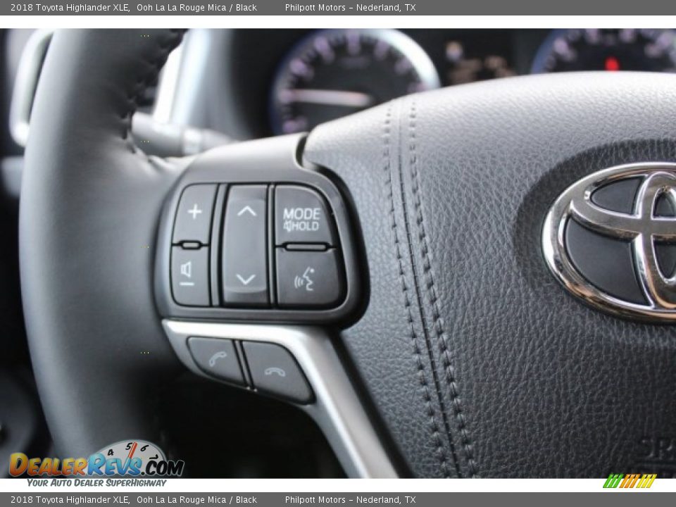 2018 Toyota Highlander XLE Ooh La La Rouge Mica / Black Photo #16