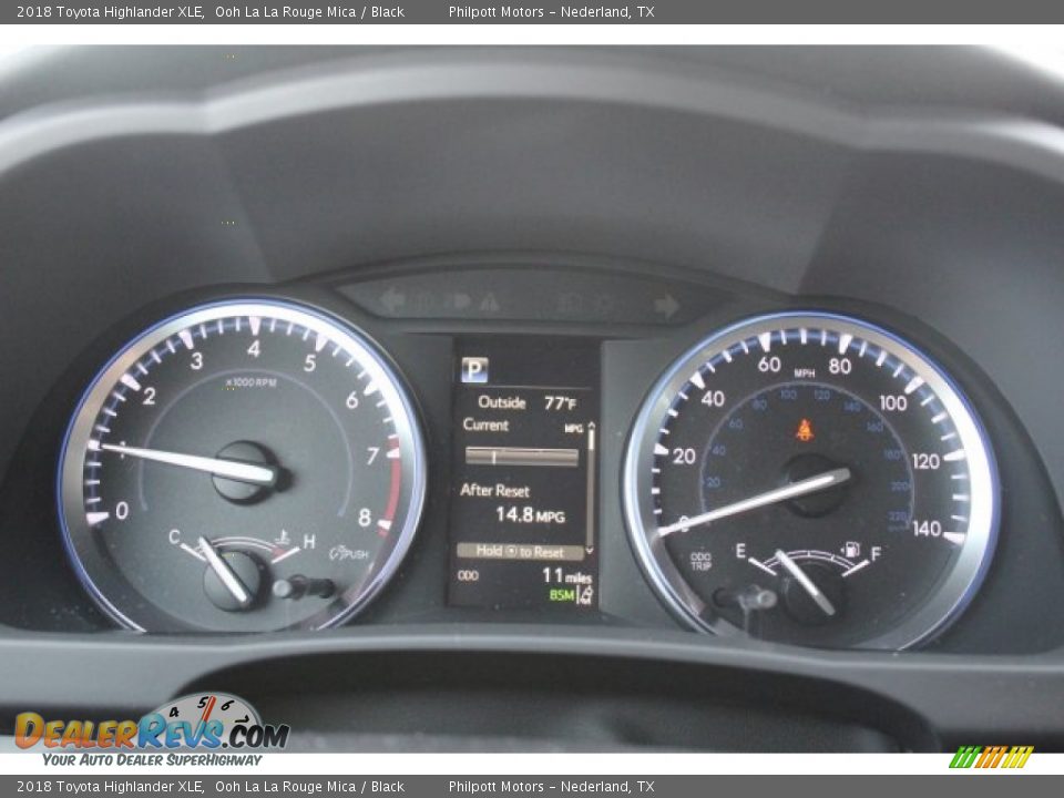 2018 Toyota Highlander XLE Ooh La La Rouge Mica / Black Photo #18