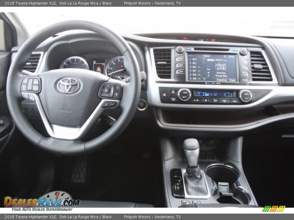 2018 Toyota Highlander XLE Ooh La La Rouge Mica / Black Photo #22