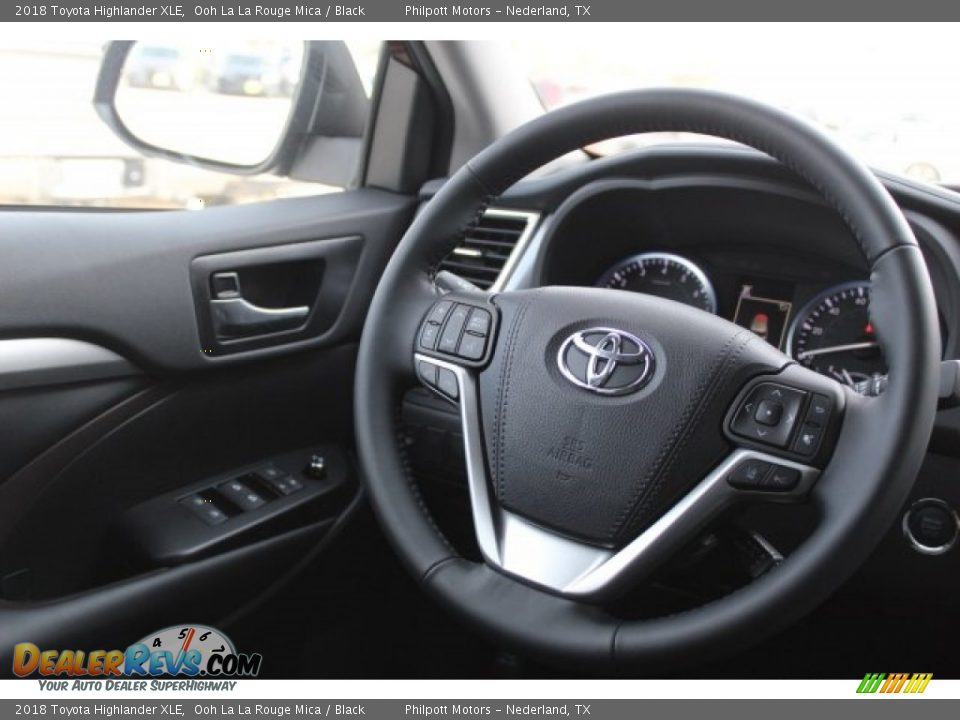 2018 Toyota Highlander XLE Ooh La La Rouge Mica / Black Photo #23