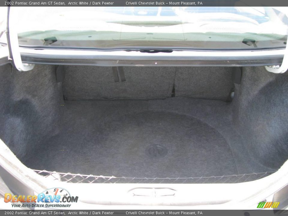2002 Pontiac Grand Am GT Sedan Arctic White / Dark Pewter Photo #25