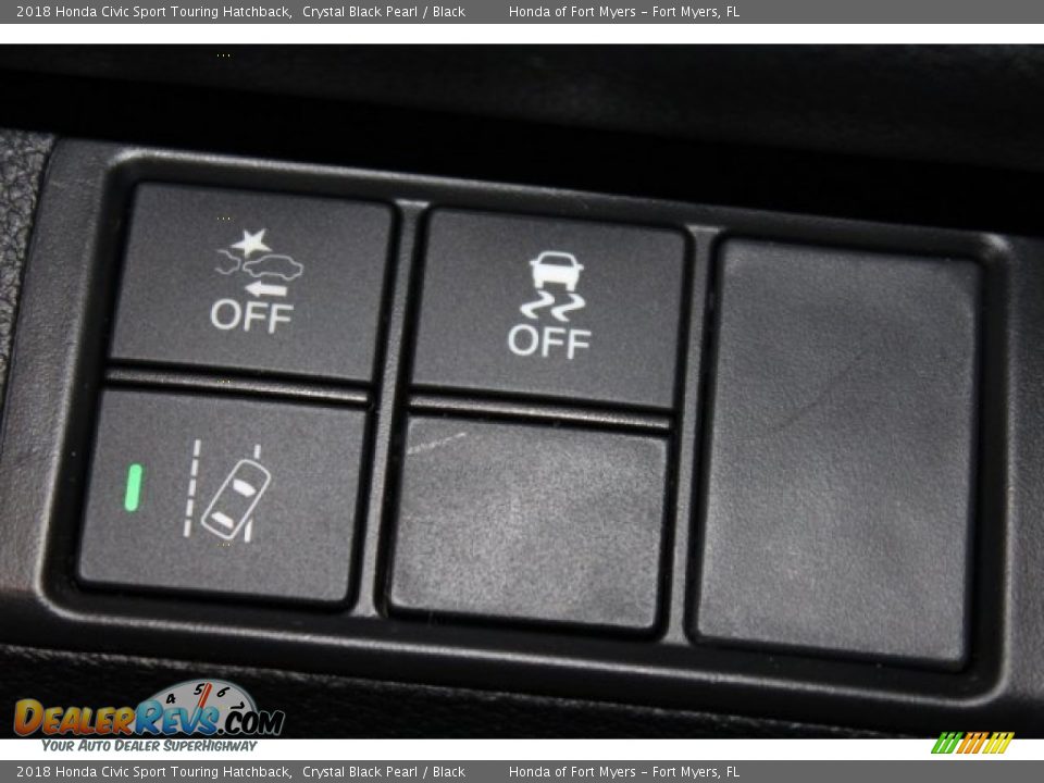 2018 Honda Civic Sport Touring Hatchback Crystal Black Pearl / Black Photo #23