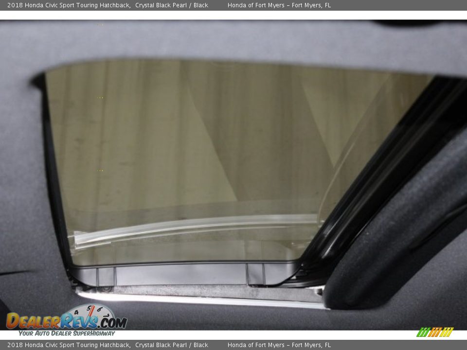 2018 Honda Civic Sport Touring Hatchback Crystal Black Pearl / Black Photo #24