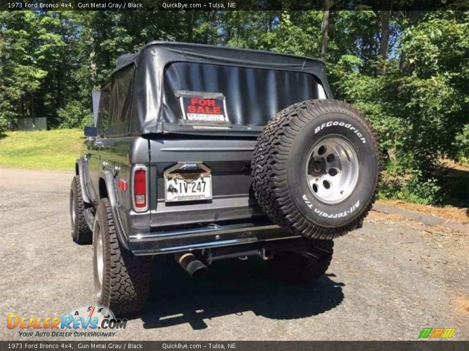 1973 Ford Bronco 4x4 Gun Metal Gray / Black Photo #2