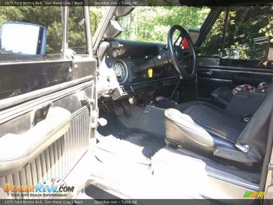 Black Interior - 1973 Ford Bronco 4x4 Photo #3
