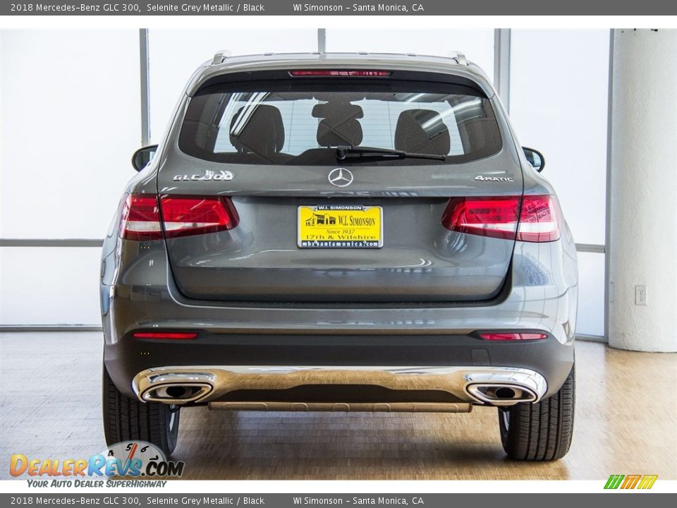 2018 Mercedes-Benz GLC 300 Selenite Grey Metallic / Black Photo #4