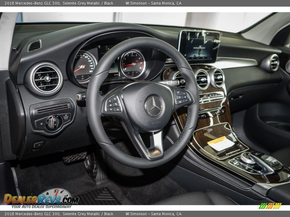 2018 Mercedes-Benz GLC 300 Selenite Grey Metallic / Black Photo #6
