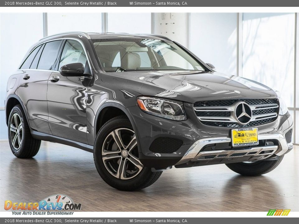 2018 Mercedes-Benz GLC 300 Selenite Grey Metallic / Black Photo #12