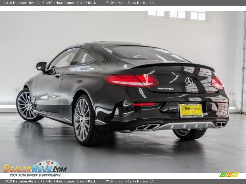 2018 Mercedes-Benz C 43 AMG 4Matic Coupe Black / Black Photo #3