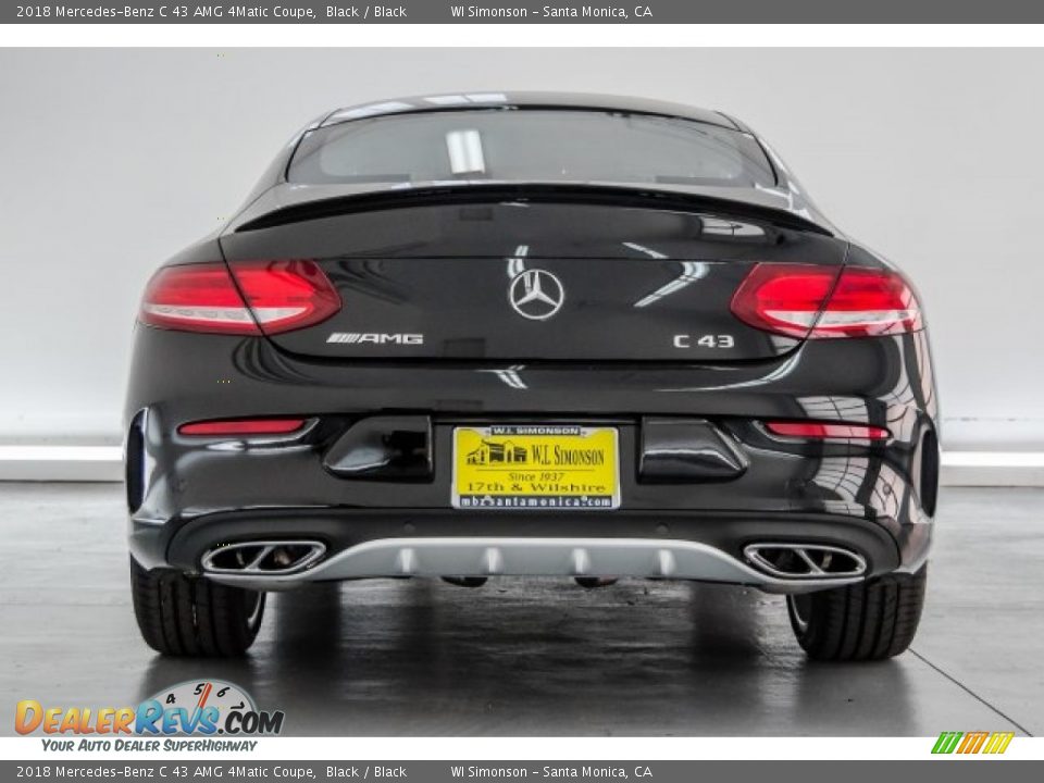 2018 Mercedes-Benz C 43 AMG 4Matic Coupe Black / Black Photo #4