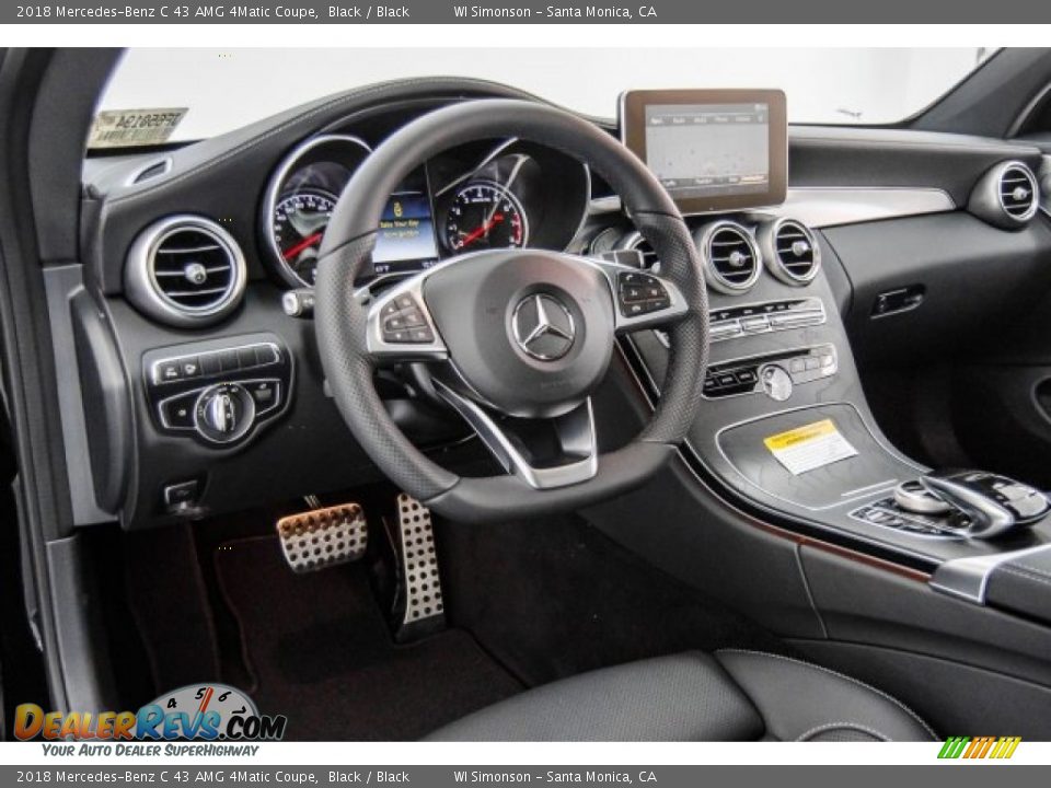 2018 Mercedes-Benz C 43 AMG 4Matic Coupe Black / Black Photo #6