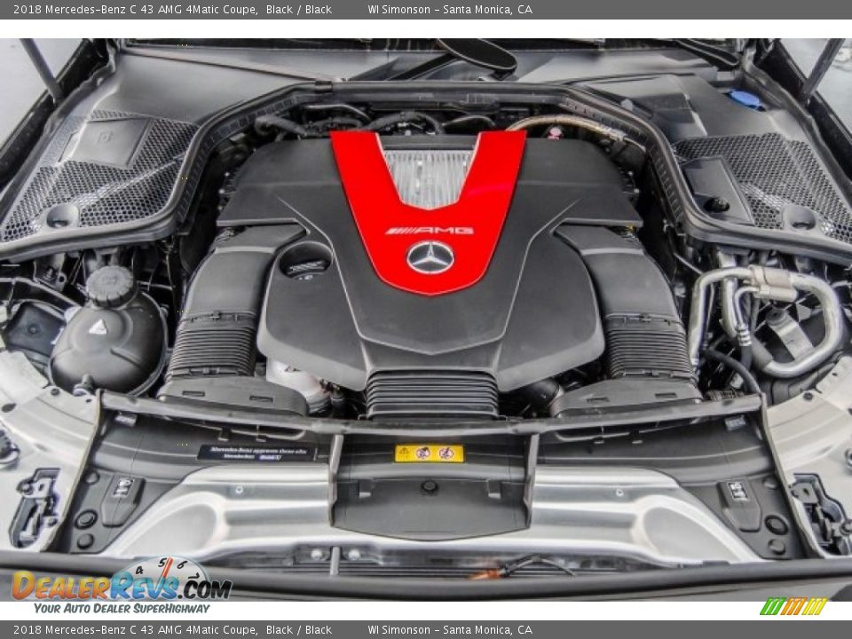 2018 Mercedes-Benz C 43 AMG 4Matic Coupe Black / Black Photo #8