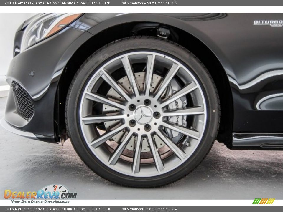2018 Mercedes-Benz C 43 AMG 4Matic Coupe Black / Black Photo #9
