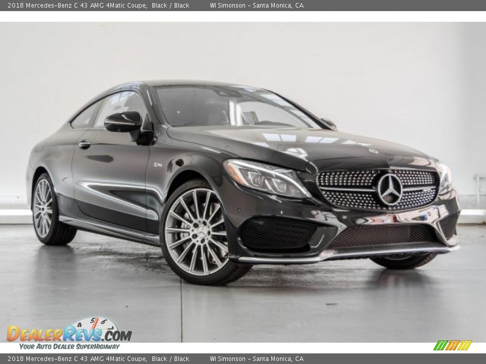 2018 Mercedes-Benz C 43 AMG 4Matic Coupe Black / Black Photo #12