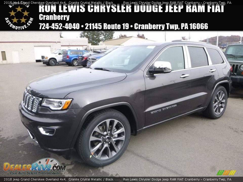 2018 Jeep Grand Cherokee Overland 4x4 Granite Crystal Metallic / Black Photo #1