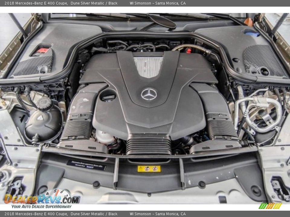 2018 Mercedes-Benz E 400 Coupe Dune Silver Metallic / Black Photo #8