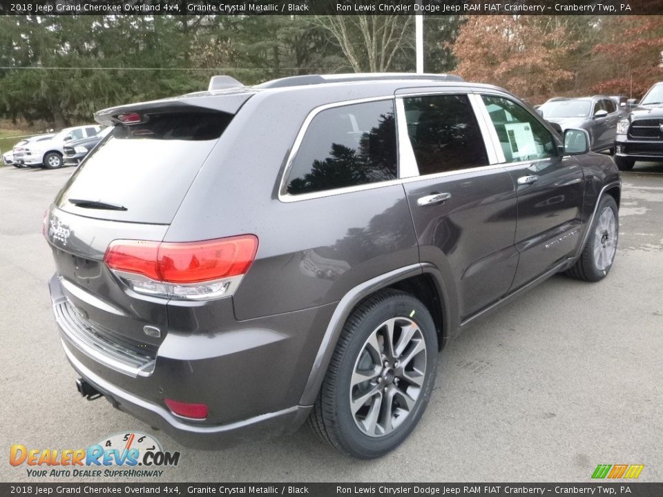 2018 Jeep Grand Cherokee Overland 4x4 Granite Crystal Metallic / Black Photo #5