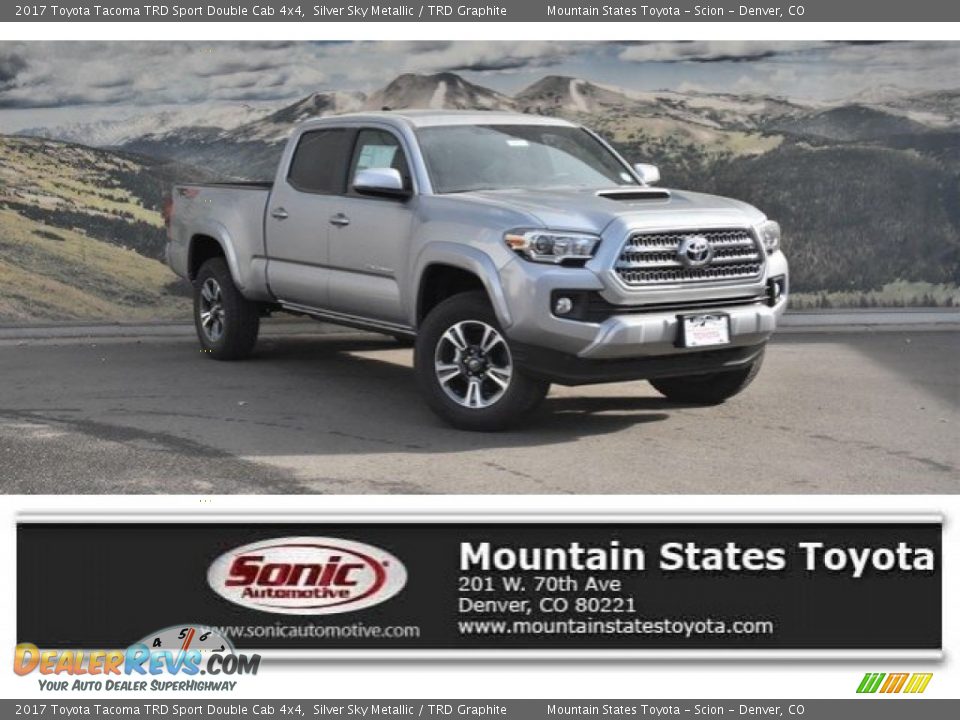 2017 Toyota Tacoma TRD Sport Double Cab 4x4 Silver Sky Metallic / TRD Graphite Photo #1