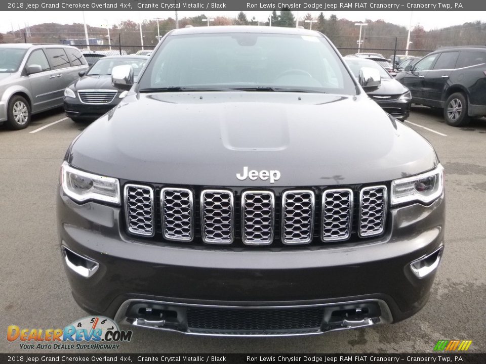 2018 Jeep Grand Cherokee Overland 4x4 Granite Crystal Metallic / Black Photo #8