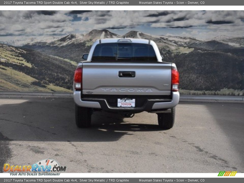 2017 Toyota Tacoma TRD Sport Double Cab 4x4 Silver Sky Metallic / TRD Graphite Photo #4