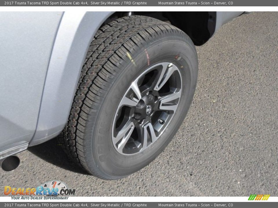 2017 Toyota Tacoma TRD Sport Double Cab 4x4 Silver Sky Metallic / TRD Graphite Photo #9