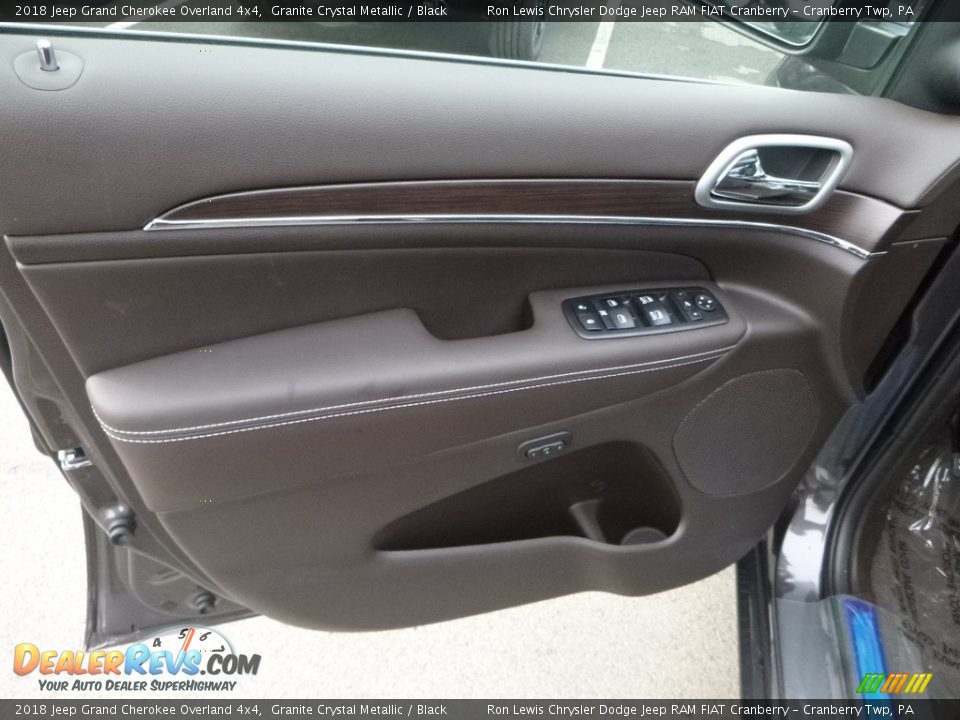 2018 Jeep Grand Cherokee Overland 4x4 Granite Crystal Metallic / Black Photo #13