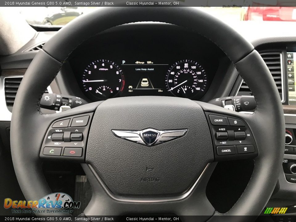 2018 Hyundai Genesis G80 5.0 AWD Steering Wheel Photo #8