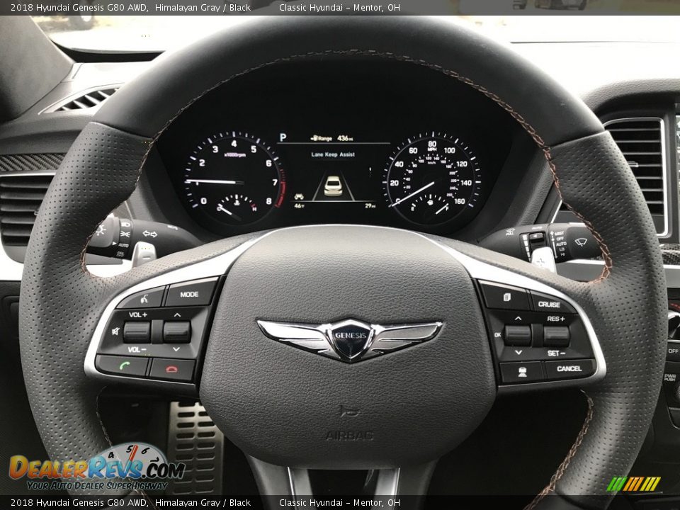 2018 Hyundai Genesis G80 AWD Steering Wheel Photo #8