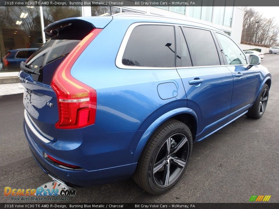 Bursting Blue Metallic 2018 Volvo XC90 T6 AWD R-Design Photo #2