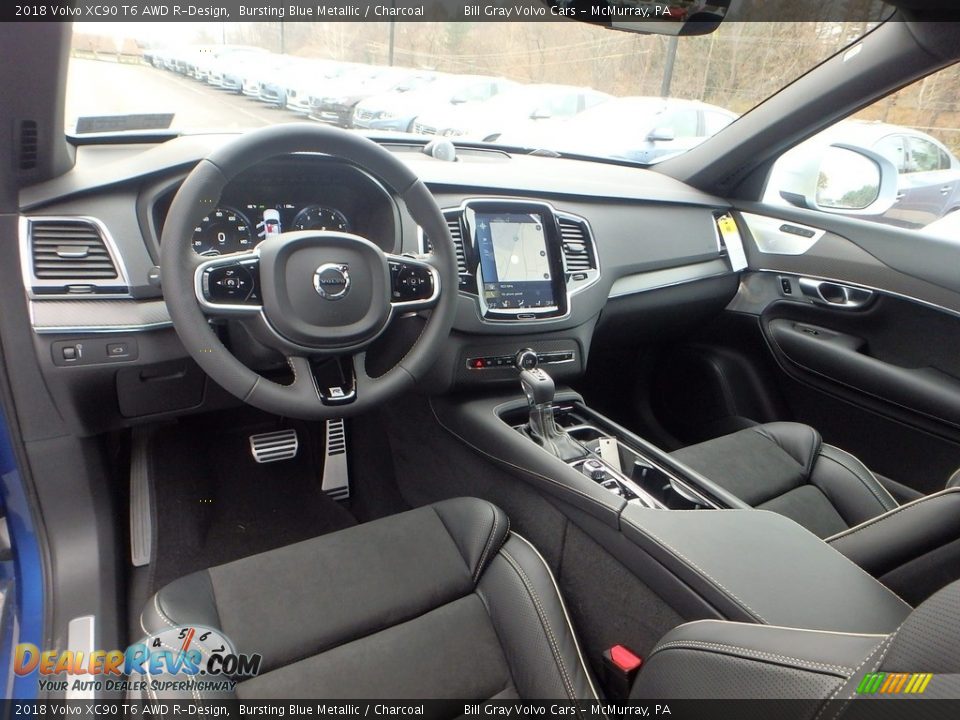 Charcoal Interior - 2018 Volvo XC90 T6 AWD R-Design Photo #10