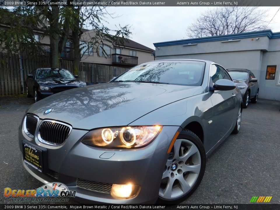 2009 BMW 3 Series 335i Convertible Mojave Brown Metallic / Coral Red/Black Dakota Leather Photo #1