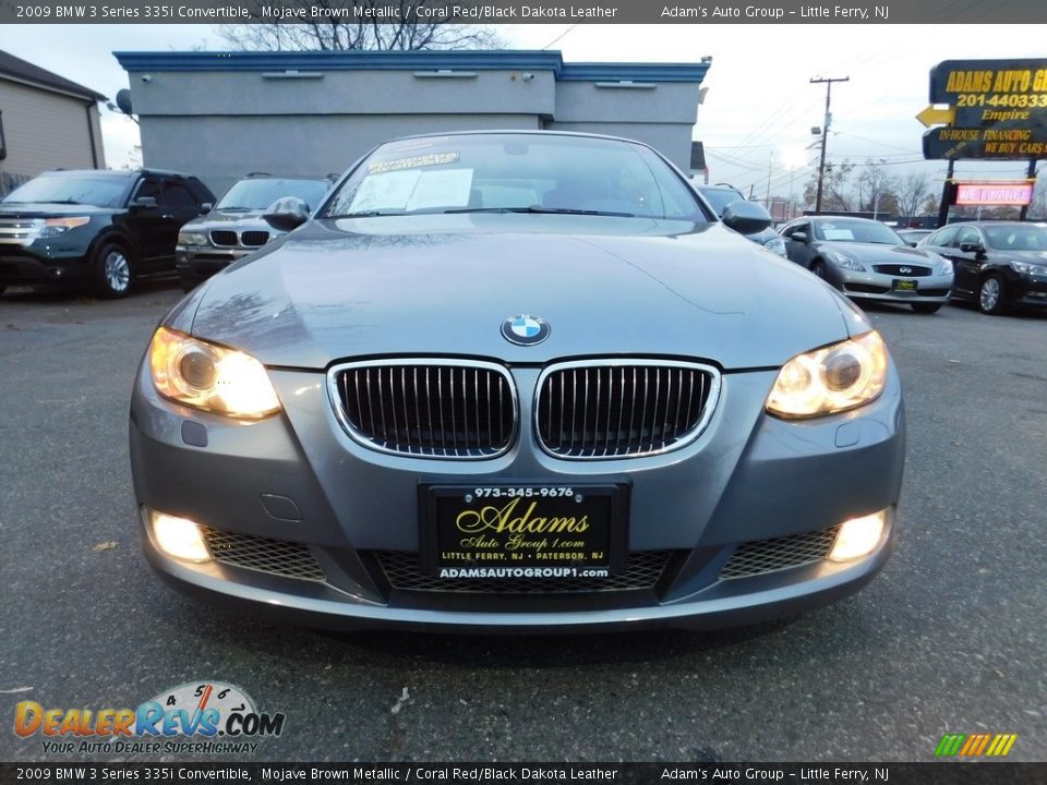 2009 BMW 3 Series 335i Convertible Mojave Brown Metallic / Coral Red/Black Dakota Leather Photo #2